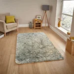 Heaven Shaggy Rug in Amy Beauty Design Turquoise Mk