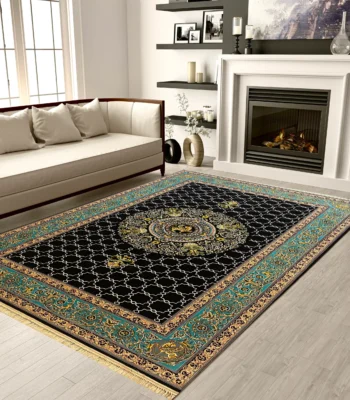 Kongereh Carpet BlackBlue Rug
