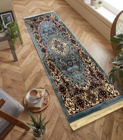 Venus Kaplan Runner Rug BeigeBlue Mk