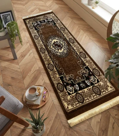 Venus Kaplan Runner Rug BeigeChocolate Mk