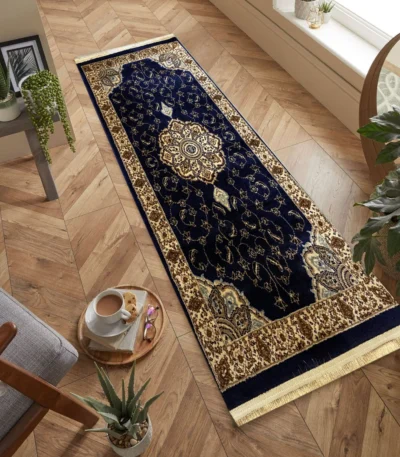 Venus Kaplan Runner Rug BeigeNavy MK