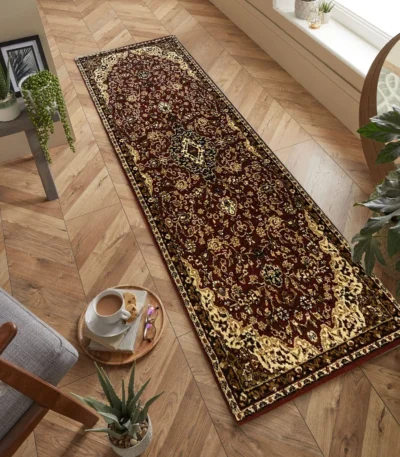 Venus Kaplan Runner Rug RedOffWhite Mk