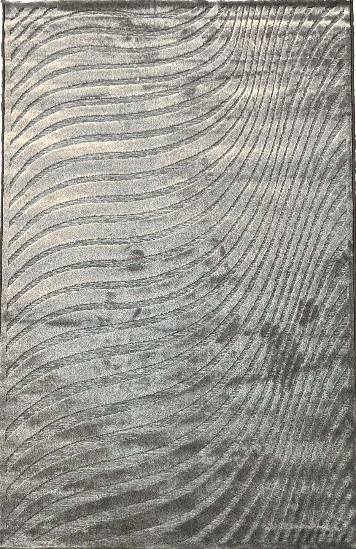 Armani Carpet Grey Chenille Vintage Rug
