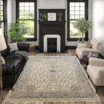 Qalin Persian Luxury Premium Rug 1200 Reeds LGreyWhite Mk