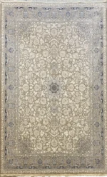 Qalin Persian Luxury Premium Rug 1200 Reeds LGreyWhite Wb