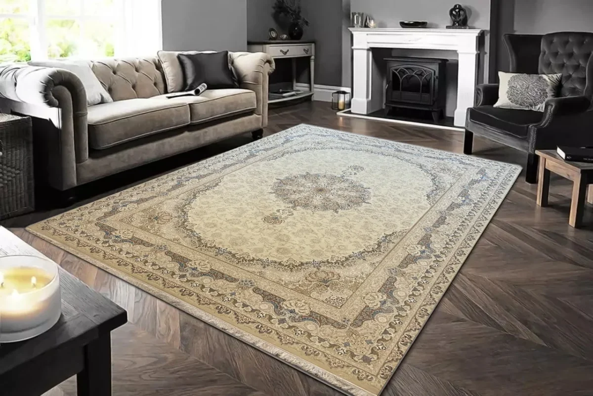 Hakhamanesh Carpets CreamWhiteGrey Rug