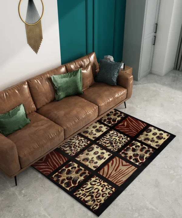 Venus Kaplan Rug Coral Plus BlackBeige Mk