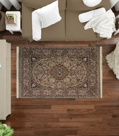 Venus Kaplan Rug in Grace BrownWhite Mk