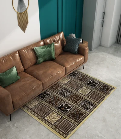 Venus Kaplan Rug in Indigo BeigeBrown Mk