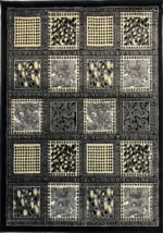 Venus Kaplan Rug in Indigo BlackCream Wb
