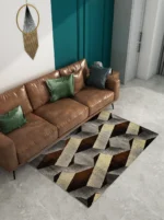 Venus Kaplan Rug in Indigo GreyBrown Mk