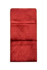 Foldable Janamaz Prayer Mat with Backrest Red