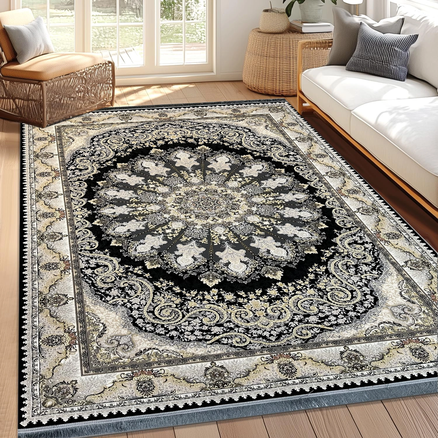 Mashhad Sahel BlackGold Rug
