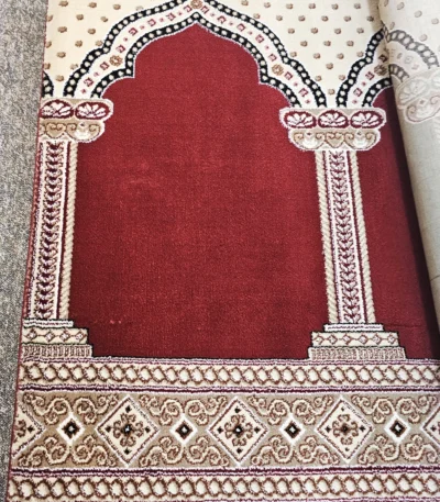Al-Jannat Red D1 Mosque Prayer Roll