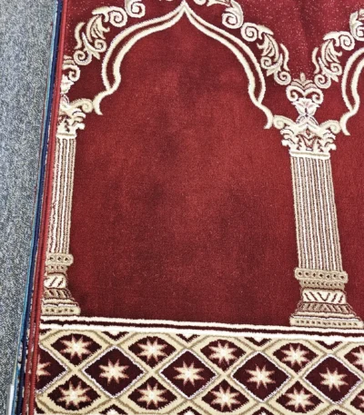 Al-Madina D1 Red Mosque Prayer Roll