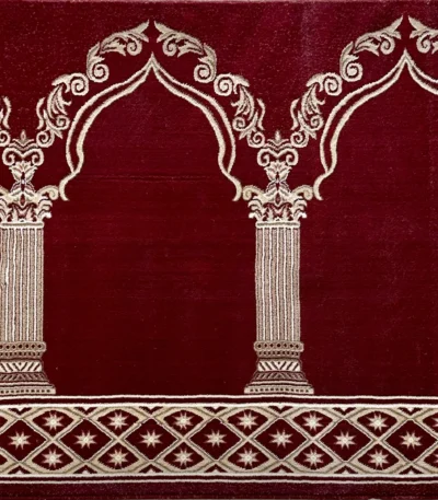 Al-Madina D1 Red Mosque Prayer Roll