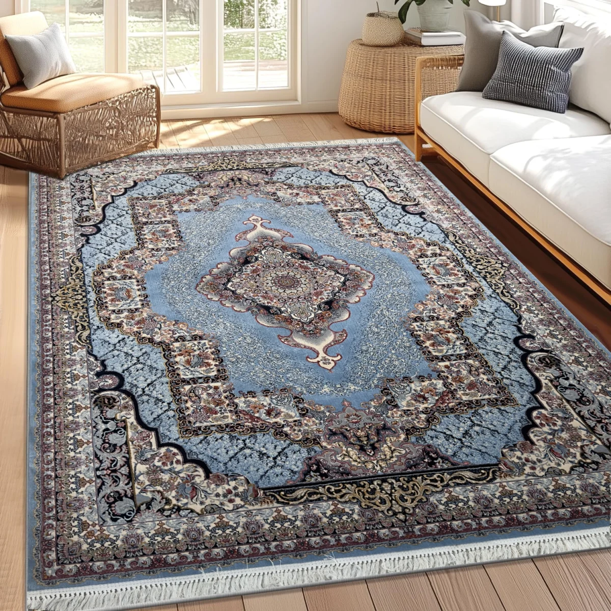 Farsh Mahsan Carpets SkyBlue Design Rug