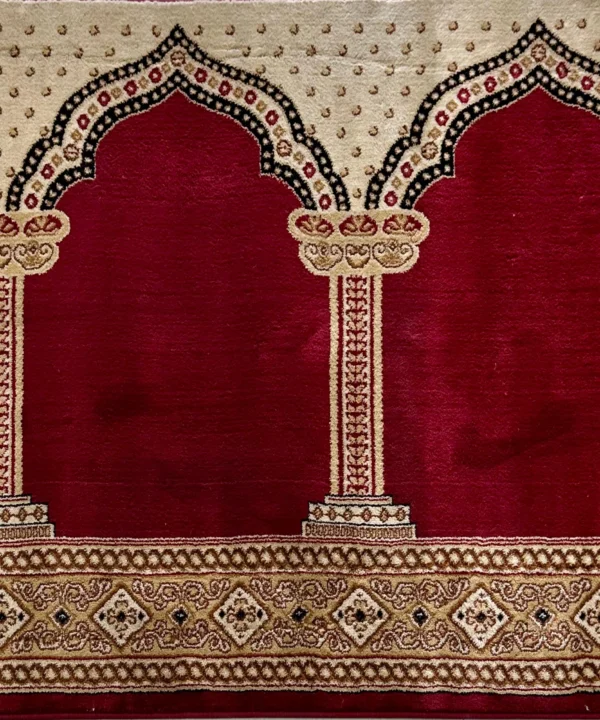 Al-Jannat Red D1 Mosque Prayer Roll