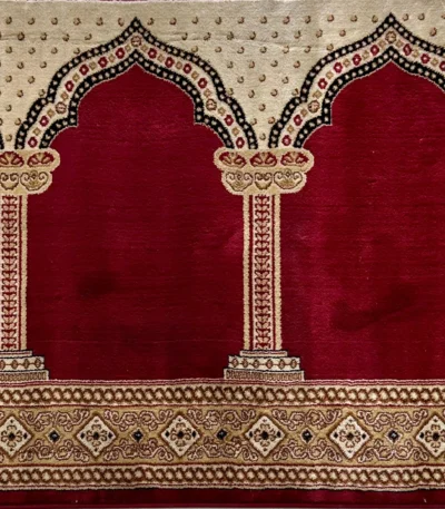 Al-Jannat Red D1 Mosque Prayer Roll