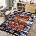 Allure Orange Navy Rug