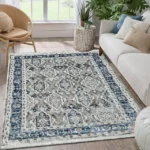 Alpine LGreyBlueWhite Rug
