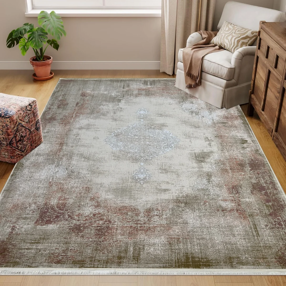 Avat Milat Collection RustBeige Rug