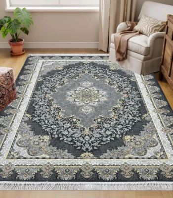 Farhang Carpets GreyWhite Rug