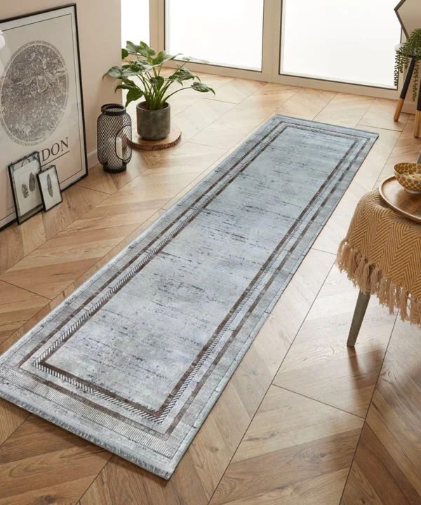 Festival Hali Bianca WhiteGreyRust Runner