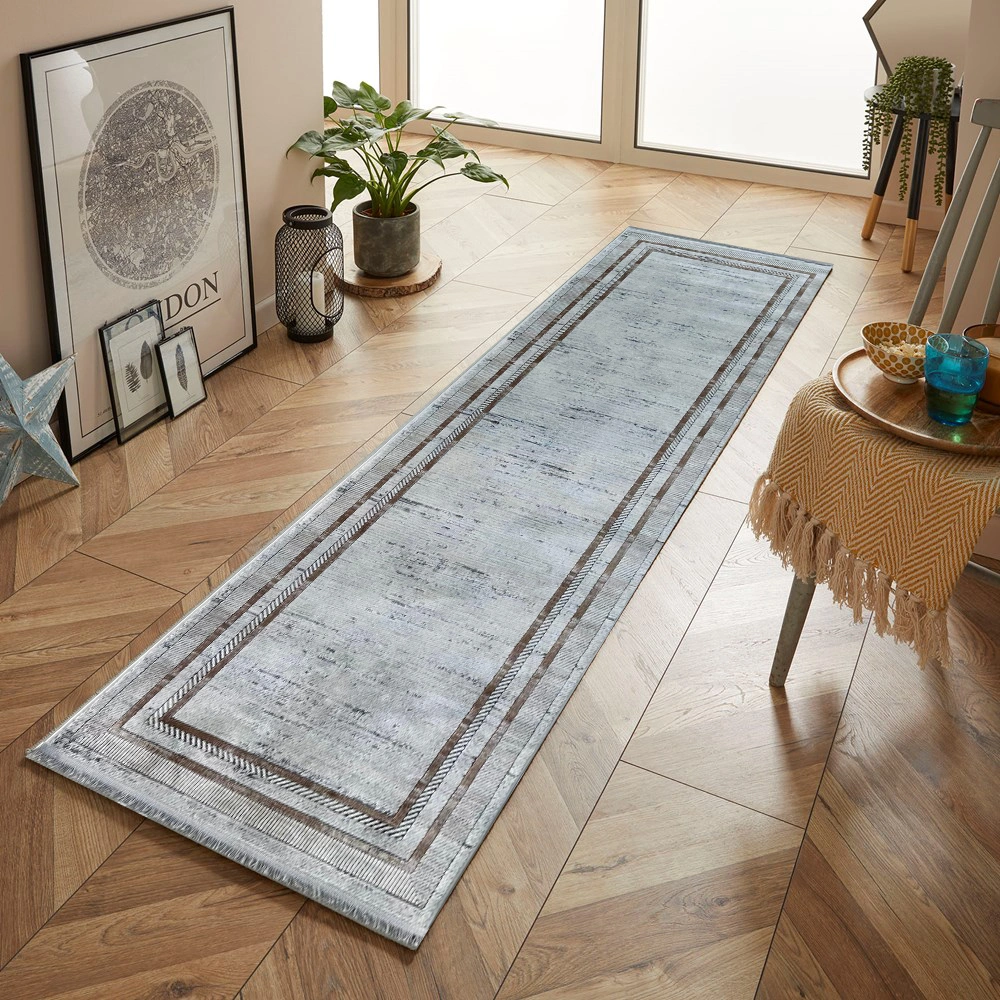 Festival Hali Bianca WhiteGreyRust Runner