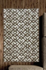 Ideal Eagle Silky BeigeWhite Rug