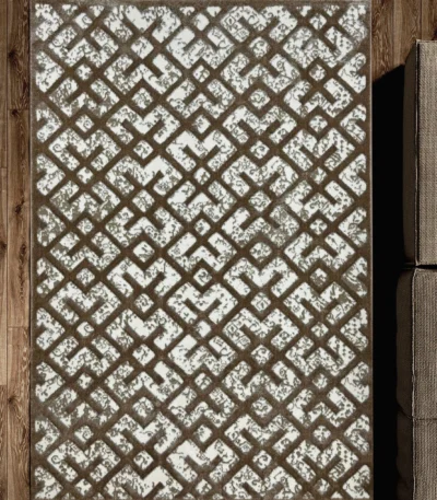 Ideal Eagle Silky BeigeWhite Rug
