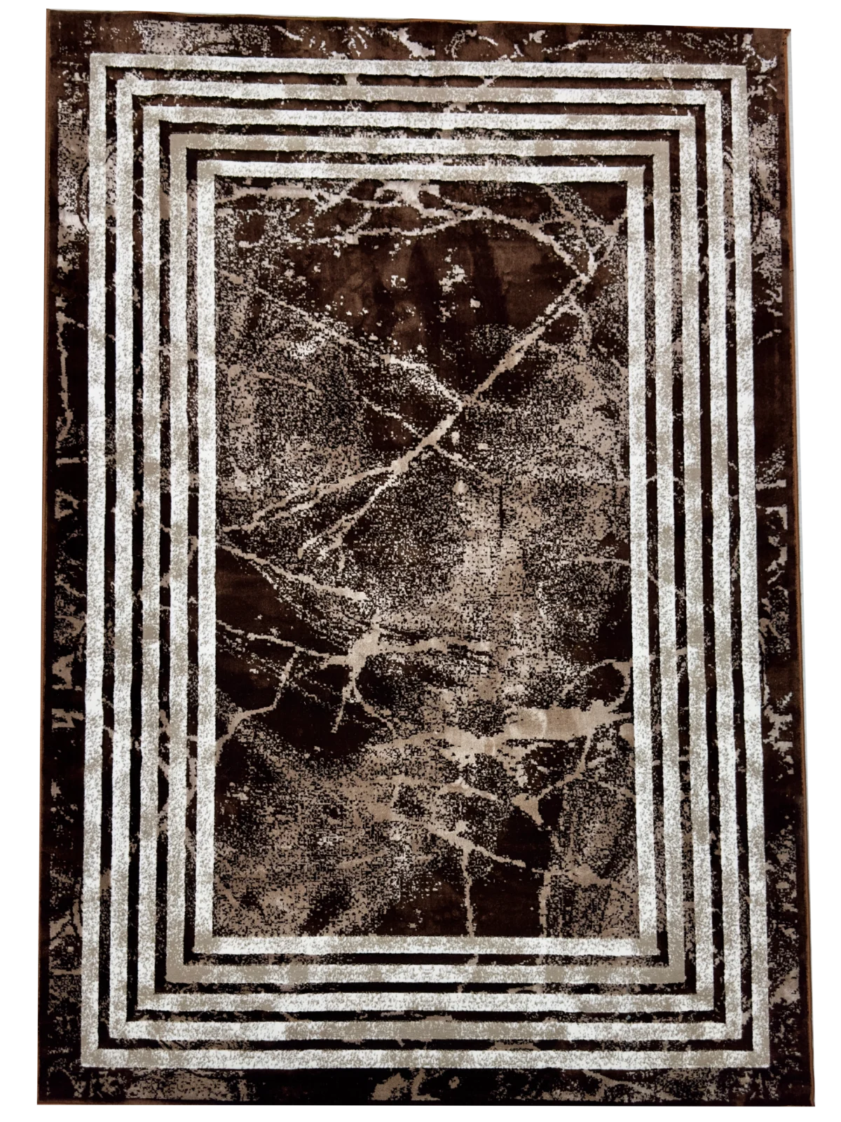 Ideal Eagle Silky Brown Whitelines Rug