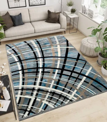 Ideal Eagle Silky GreyBlueWhite Rug