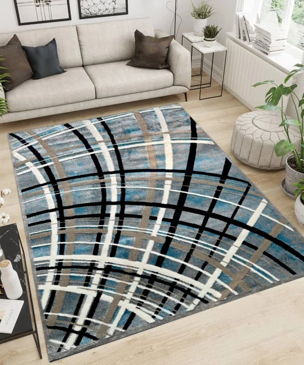 Ideal Eagle Silky GreyBlueWhite Rug