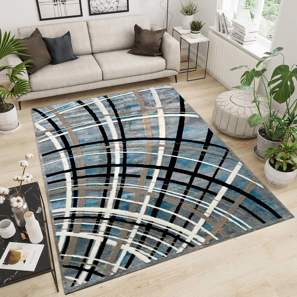 Ideal Eagle Silky GreyBlueWhite Rug