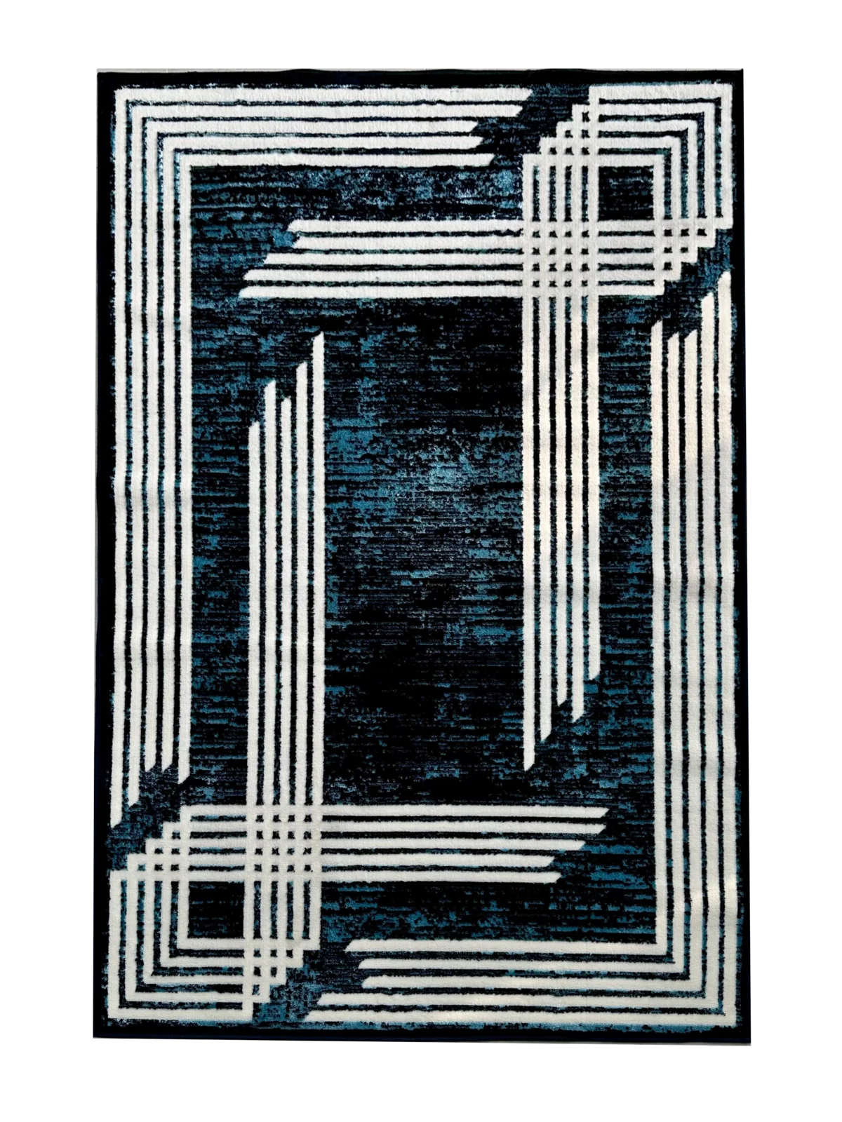 Ideal Eagle Silky NavyWhite Rug