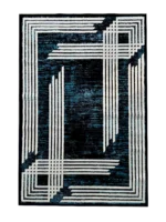 Ideal Eagle Silky NavyWhite Rug