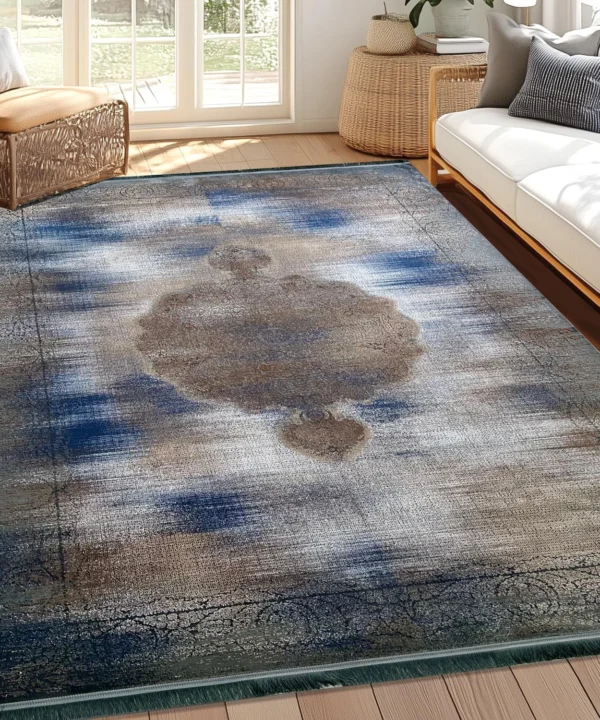 Jordan Carpets TAC Collection GreyBlueBrown Rug