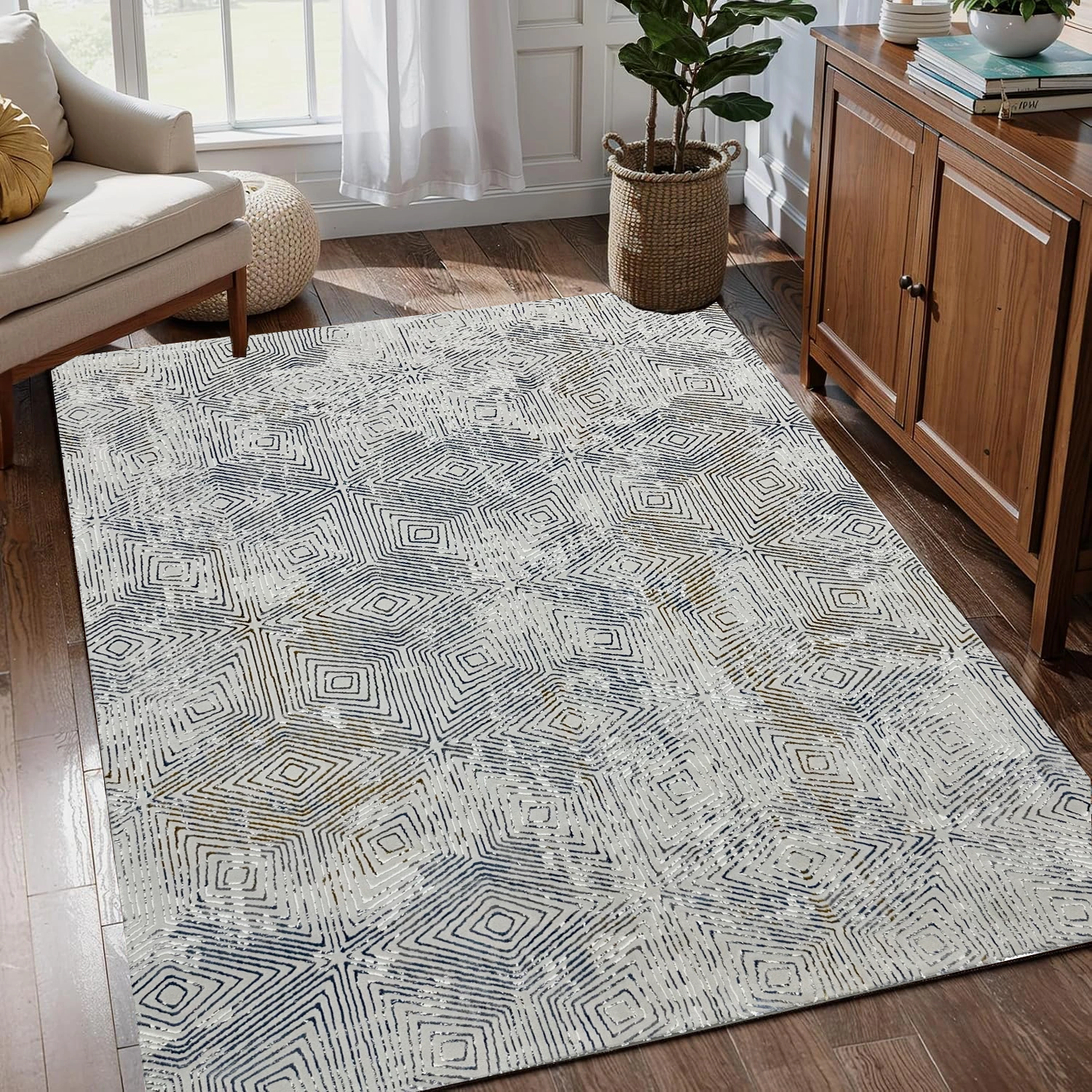 Kartal Carpets Blue Rug