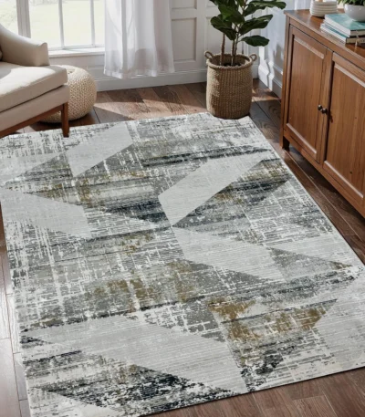 Kartal Carpets Multi LGreyWhite Rug