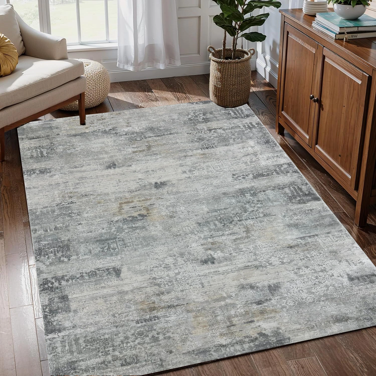 Kartal Carpets White Shrink LightBeige Rug