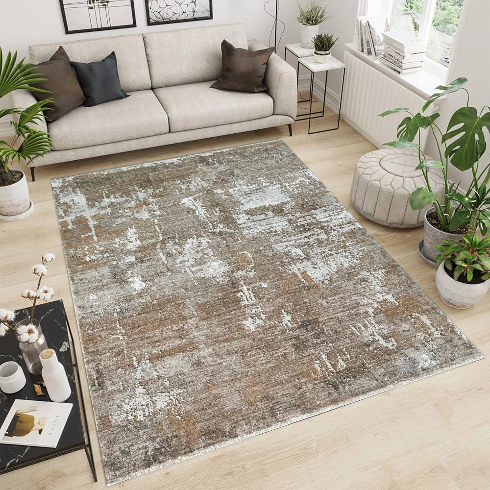 Merinos Pera Collection BeigeCreamLBrown Rug