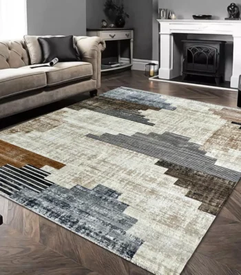 Otto Homes NavyRustCream Rug