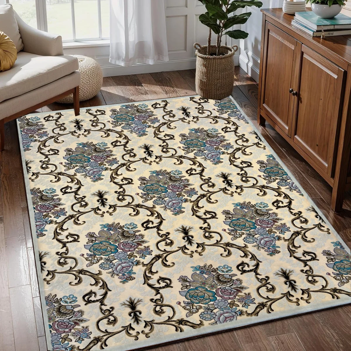 Sepas Vintage Antiques Carpets CreamDesign Rug