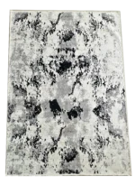 Unique Loom Milano Collection BlackWhite Rug