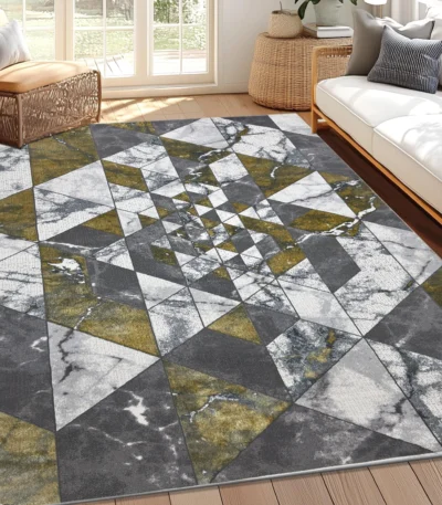 Venus GreyGoldWhite Rug