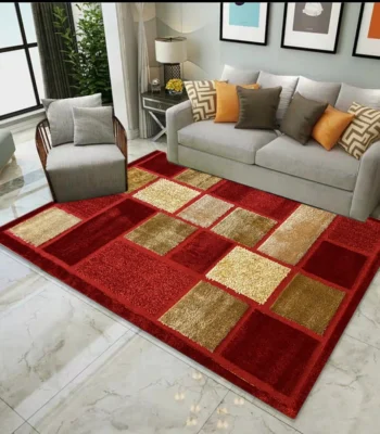 Venus New Fashion Shag RedBeige Rug Wb
