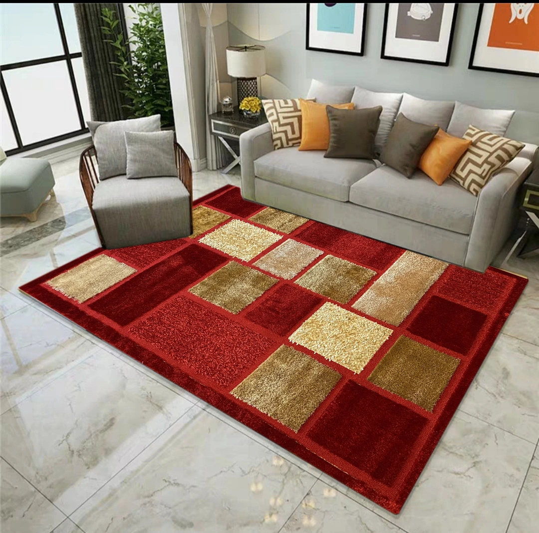 Venus New Fashion Shag RedBeige Rug Wb