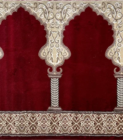 Al-Madina D3 Red Mosque Prayer Roll