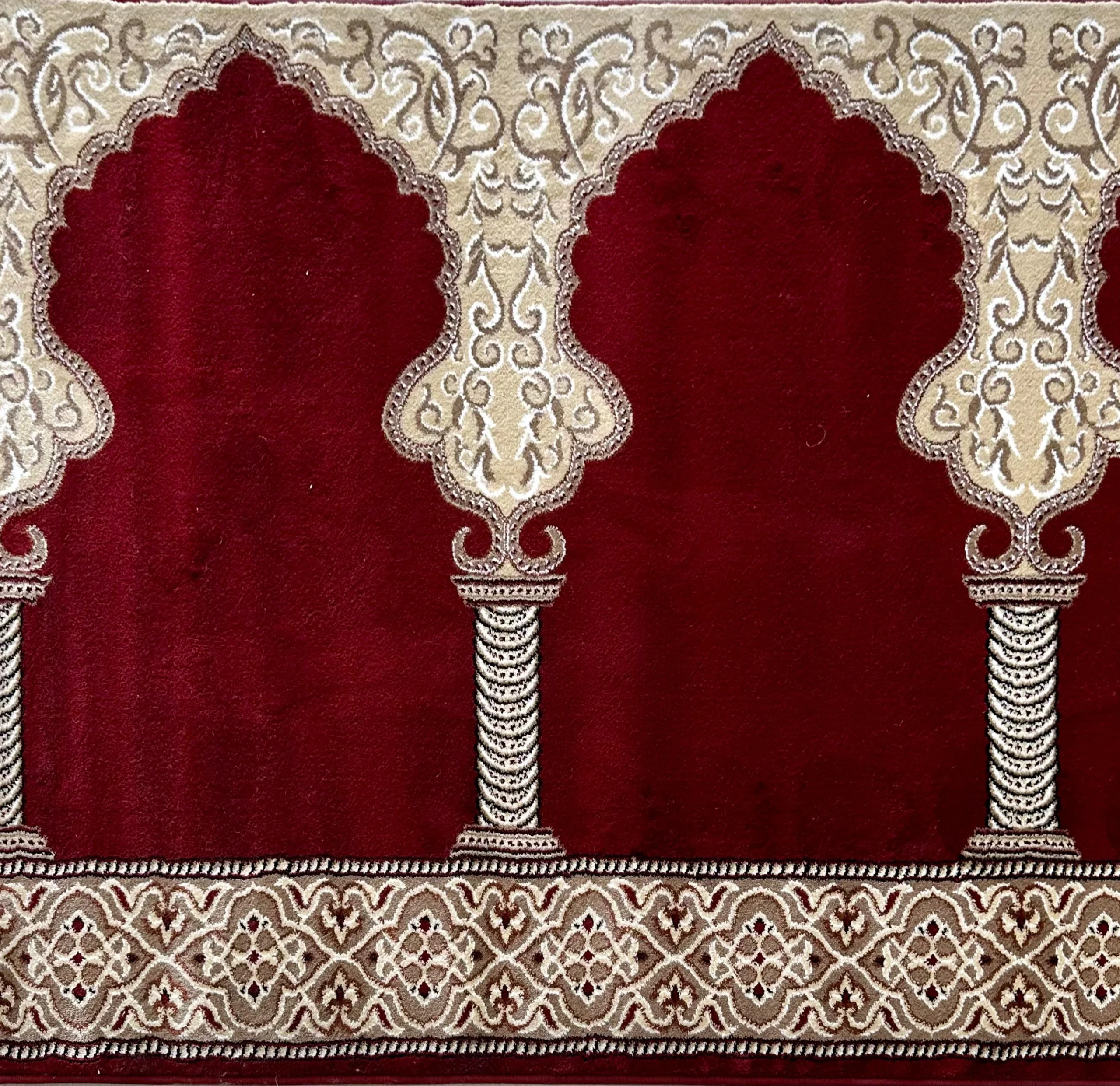 Al-Madina D3 Red Mosque Prayer Roll